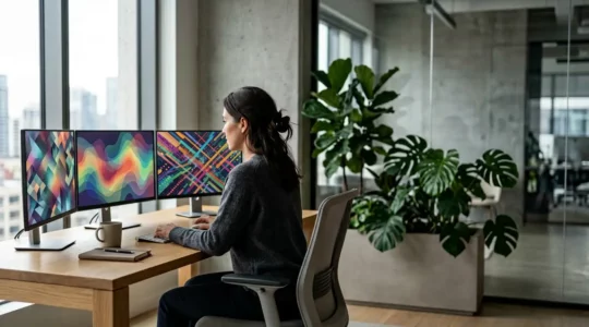 Analyse de données SEO sur plusieurs écrans montrant l'évolution du trafic après une Core Update