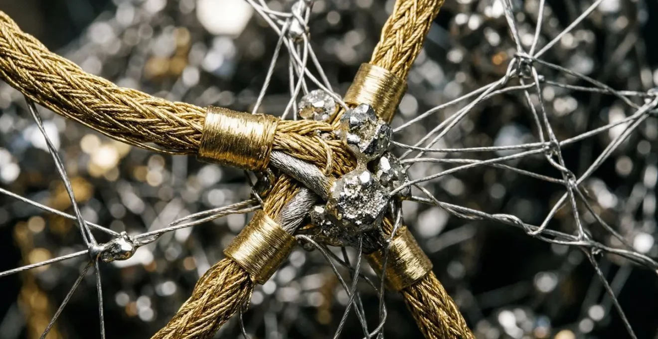 Représentation visuelle métaphorique de la densité et qualité des réseaux d'alumni