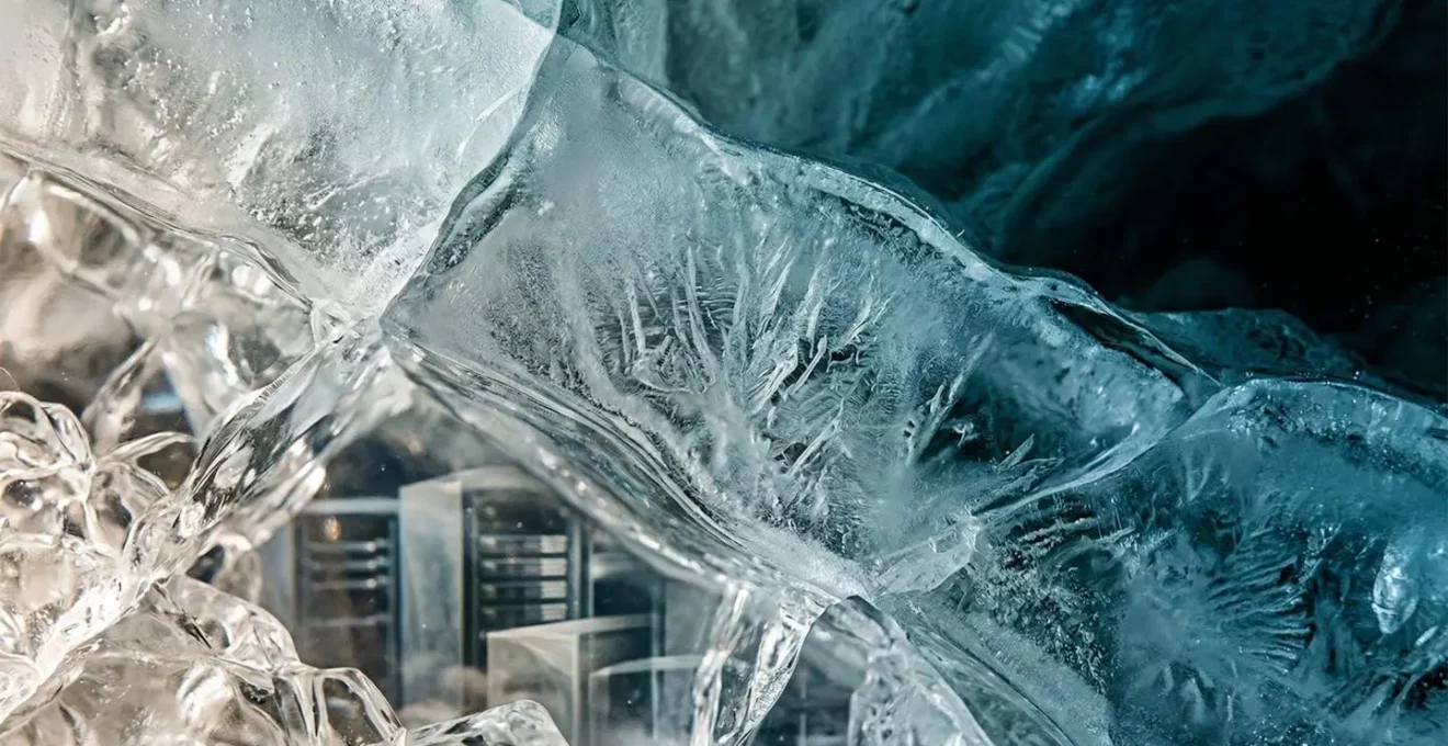 Représentation métaphorique du stockage cloud avec différentes couches de température